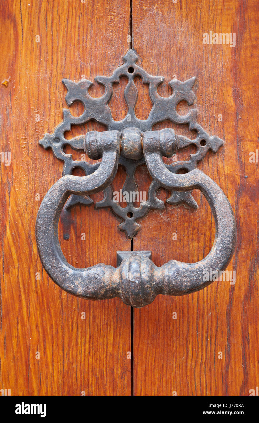 Vicino casa chiamata edificio architettonico di viaggio macro close-up di ammissione macro Foto Stock