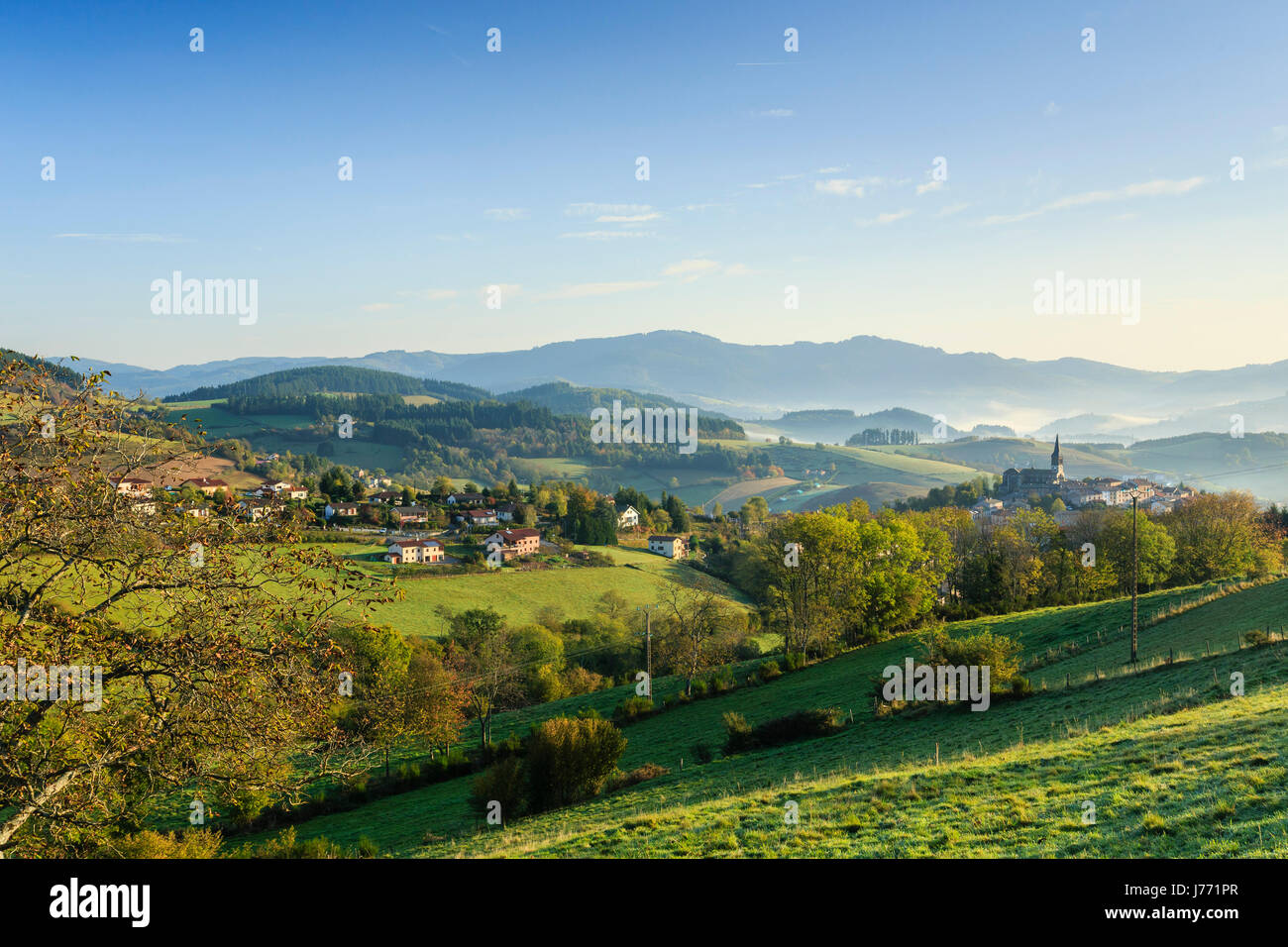 Francia, Rodano, regione Beaujolais, Saint-Just-d'Avray Foto Stock