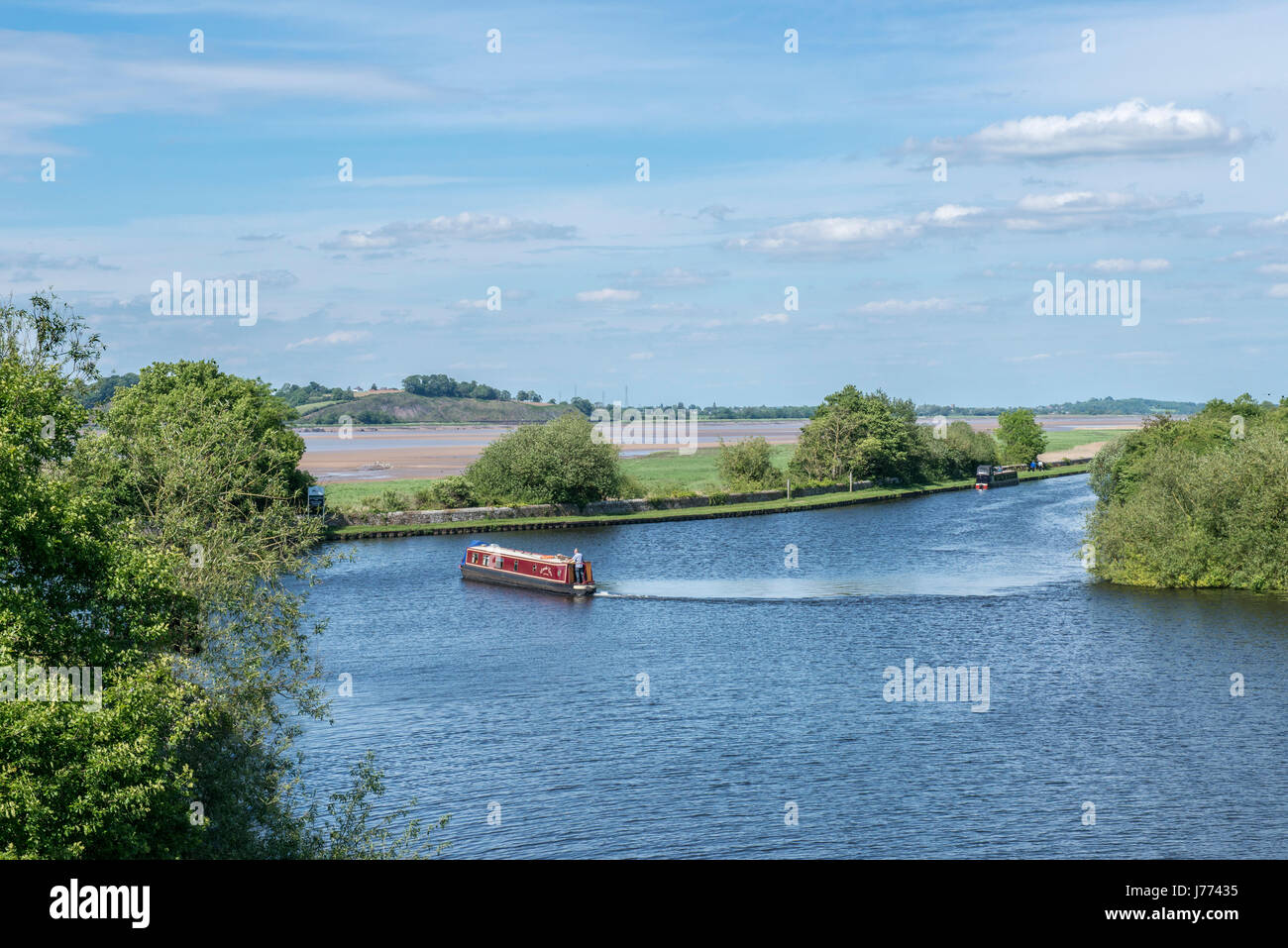 L'inizio di Gloucester e nitidezza canal di Sharpness Gloucestershire Foto Stock