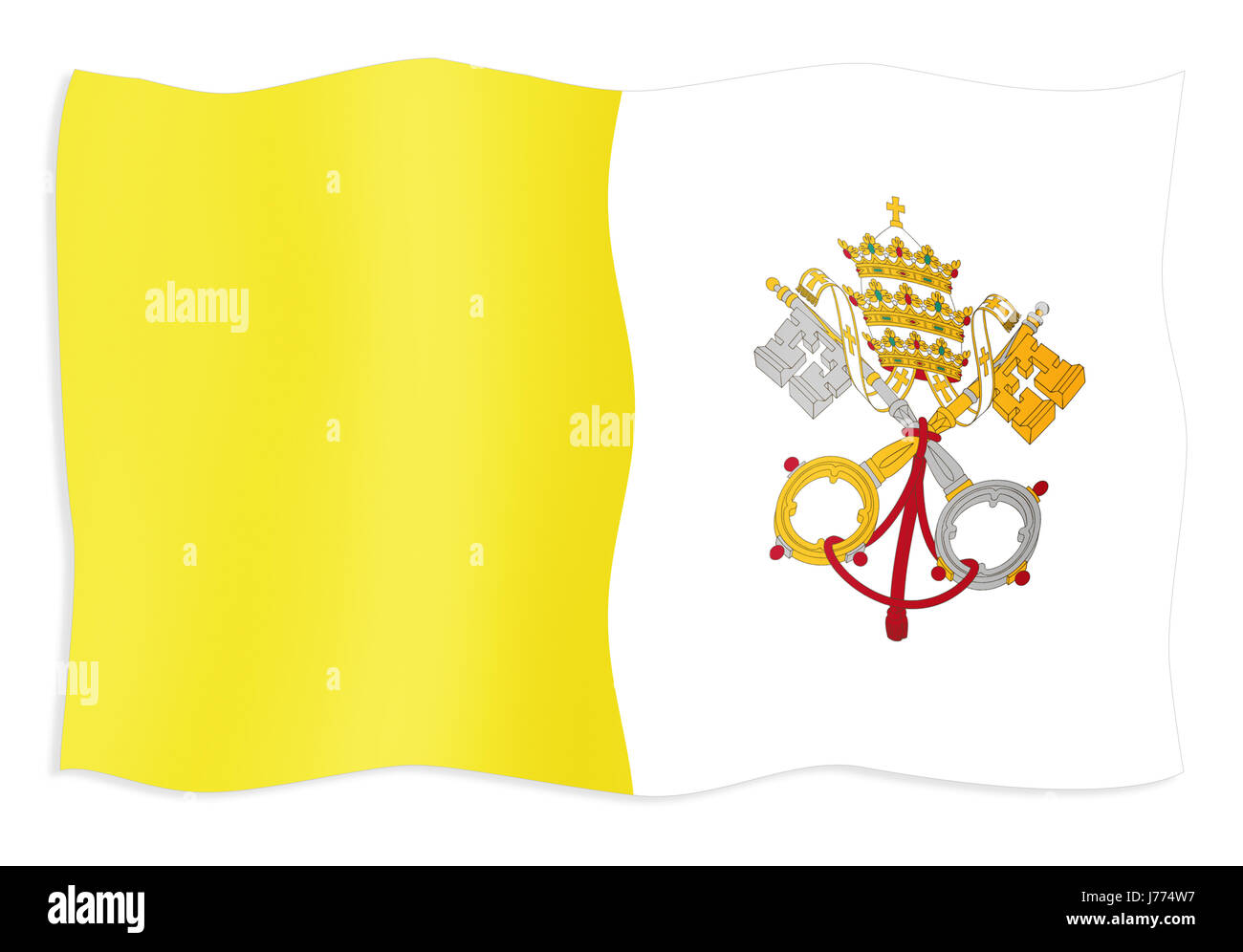 Segnale di segno europa bandiere bandiera Città del Vaticano pittogramma pittogramma scambi Foto Stock