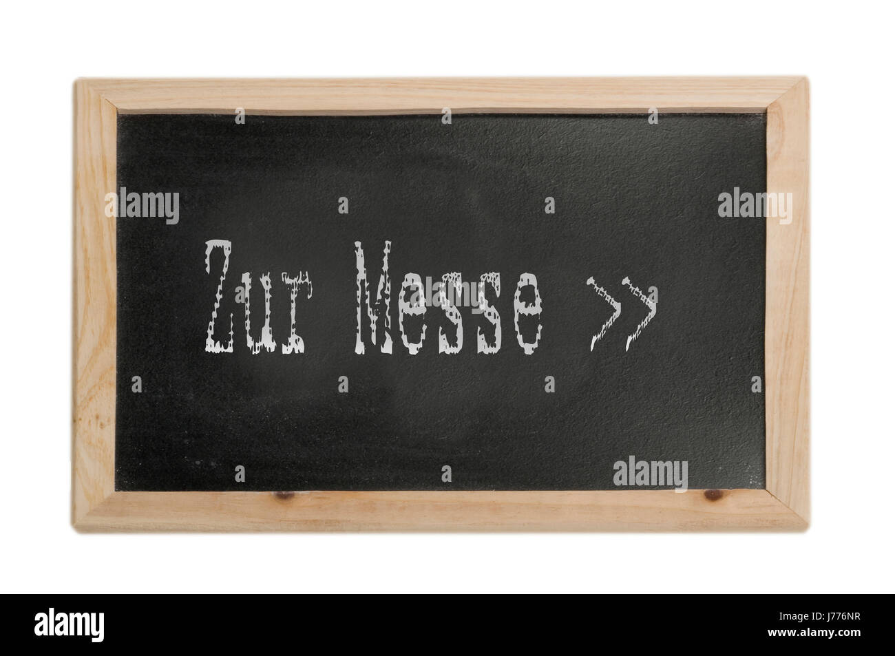 Chiesa fair vendita informazioni di orientamento bordo blackboard rapporti aziendali Foto Stock
