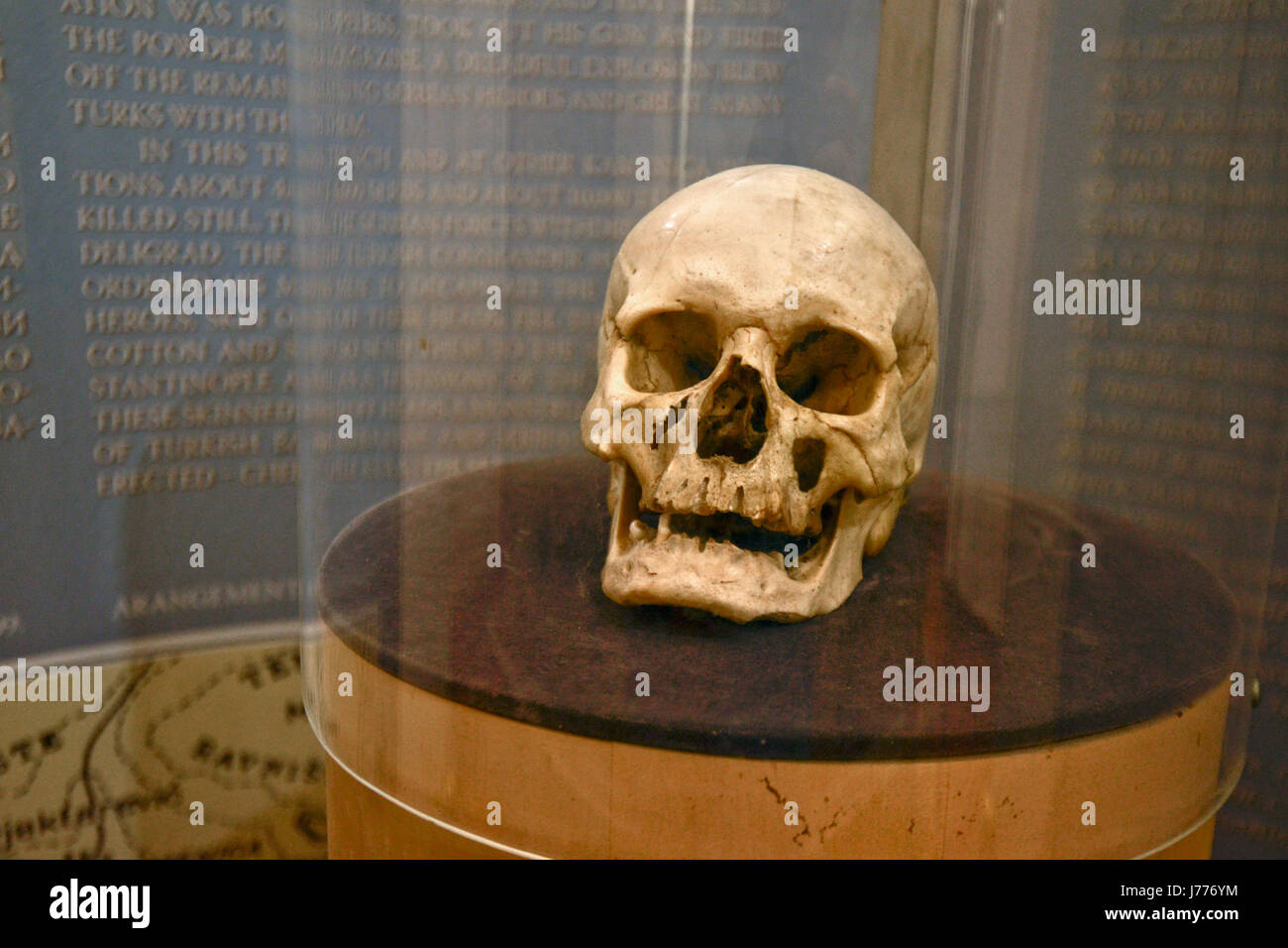 Stevan Sindelic cranio - Skull Tower (Cele Kula) - Nis, Serbia Foto Stock