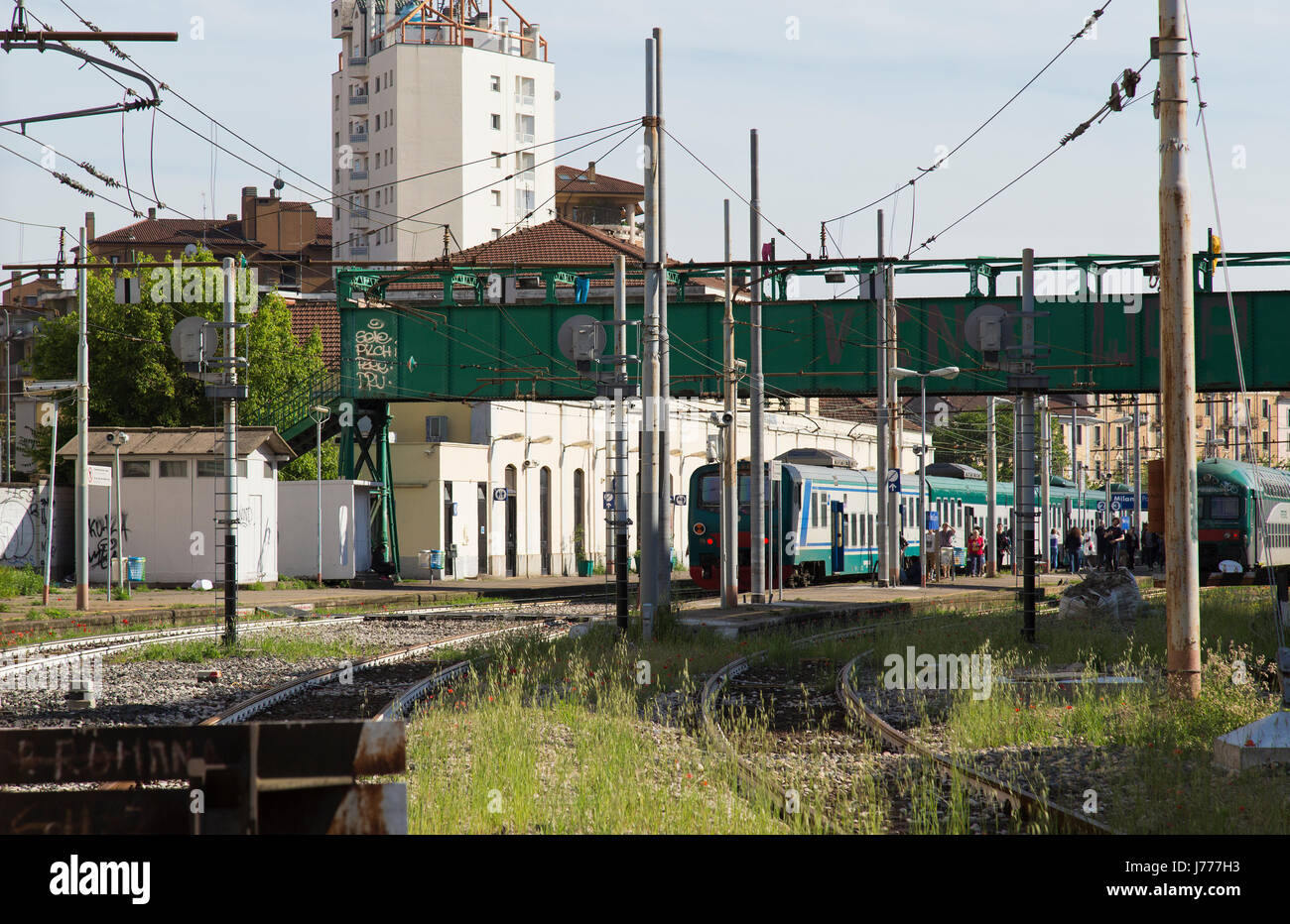 Porta Genova stazione ferroviaria a Milano Italia Foto stock - Alamy