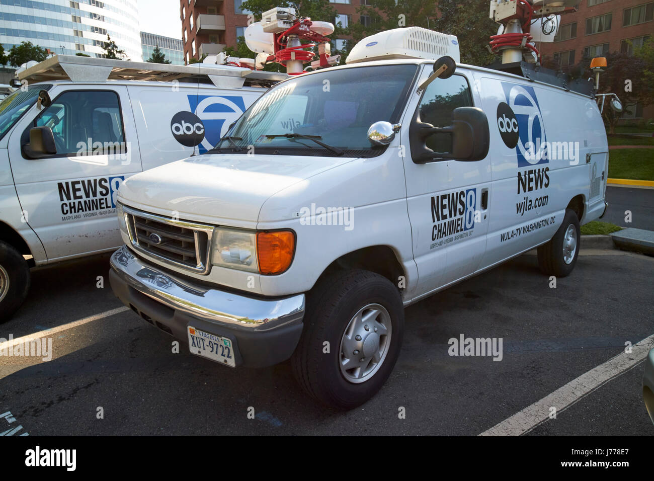 Abc 7 wjla televisione veicolo Washington DC USA Foto Stock