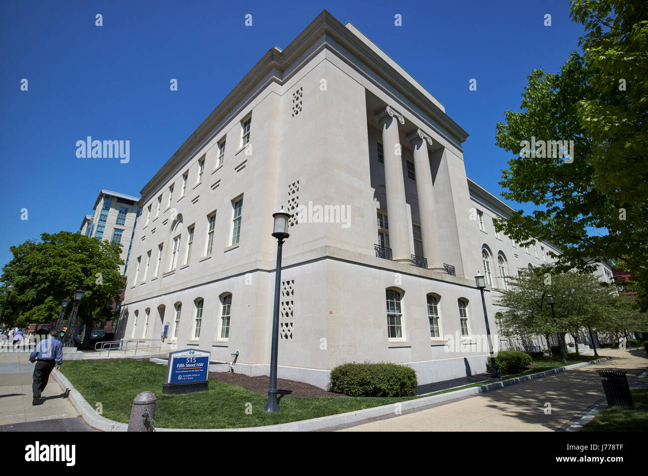 Corte Superiore del Distretto di Columbia la costruzione di un sistema giudiziario di Washington Square DC USA Foto Stock