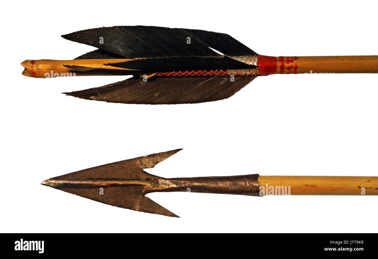 Indian arrowhead braccio indiani di arma da caccia freccia chase hunter indiano di guerra Foto Stock