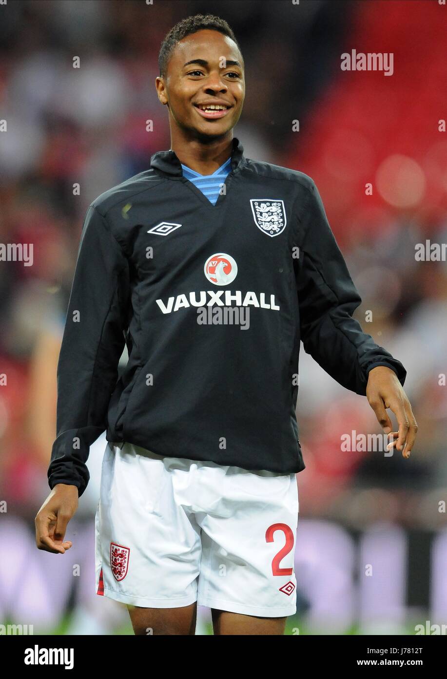 RAHEEM STERLING INGHILTERRA Liverpool FC ENGLAND & Liverpool FC stadio di Wembley a Londra Inghilterra 11 Settembre 2012 Foto Stock