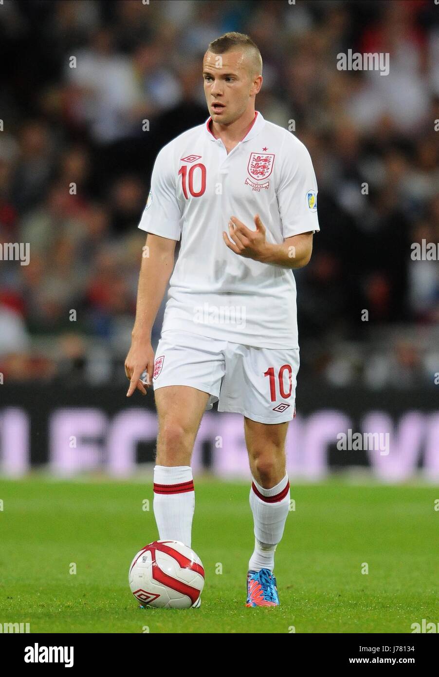TOM CLEVERLEY INGHILTERRA MANCHESTER UNITED FC ENGLAND & MANCHESTER UNITED FC stadio di Wembley a Londra Inghilterra 11 Settembre 2012 Foto Stock