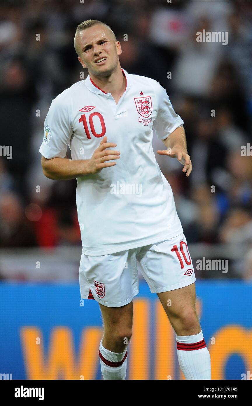 TOM CLEVERLEY INGHILTERRA MANCHESTER UNITED FC ENGLAND & MANCHESTER UNITED FC stadio di Wembley a Londra Inghilterra 11 Settembre 2012 Foto Stock