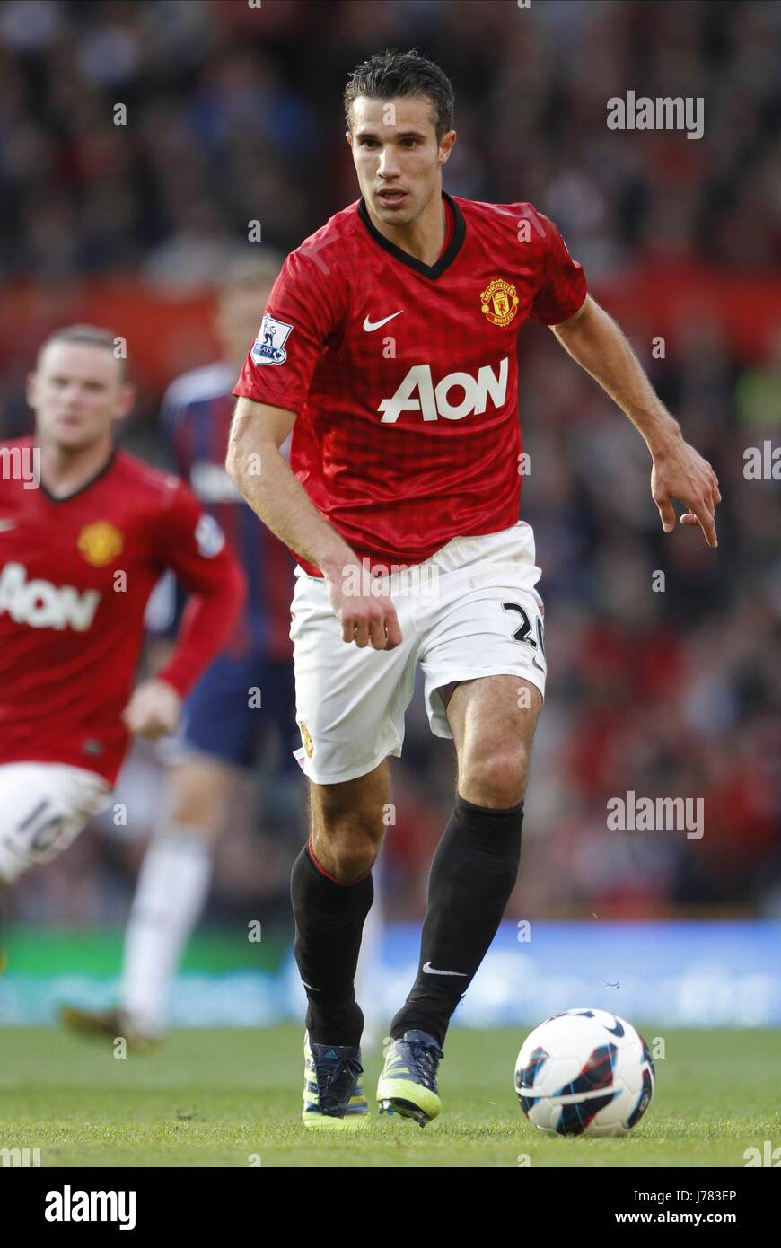 ROBIN VAN PERSIE MANCHESTER UNITED V STOKE CITY OLD TRAFFORD Manchester Inghilterra 20 Ottobre 2012 Foto Stock