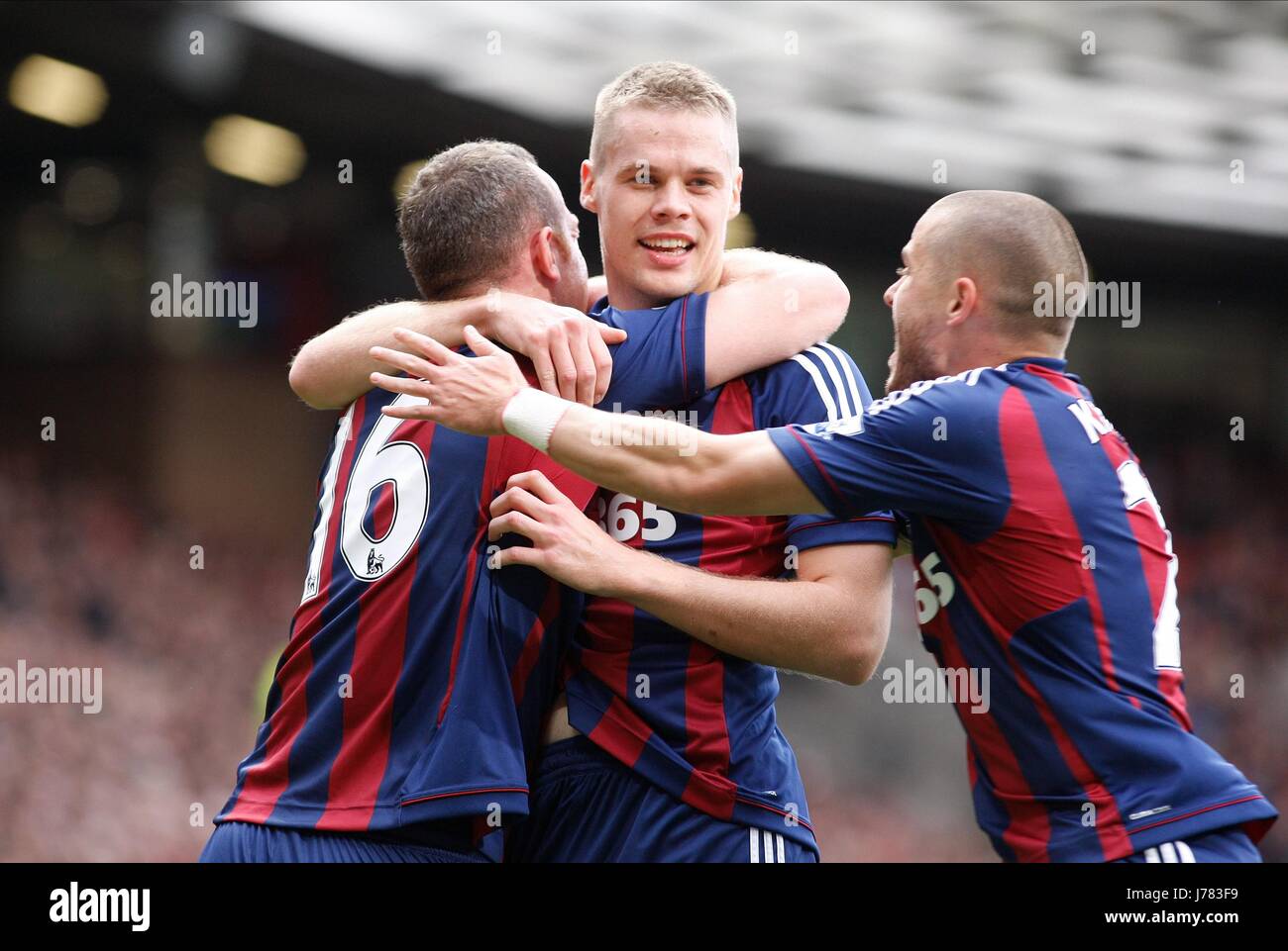 RYAN SHAWCROSS & CHARLIE ADAM MANCHESTER UNITED V STOKE CITY OLD TRAFFORD Manchester Inghilterra 20 Ottobre 2012 Foto Stock