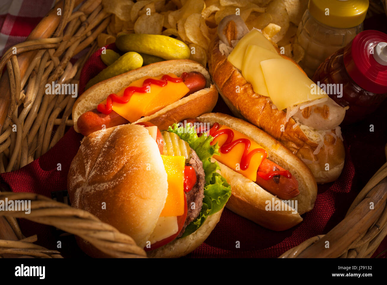 Picnic estivo Foto Stock