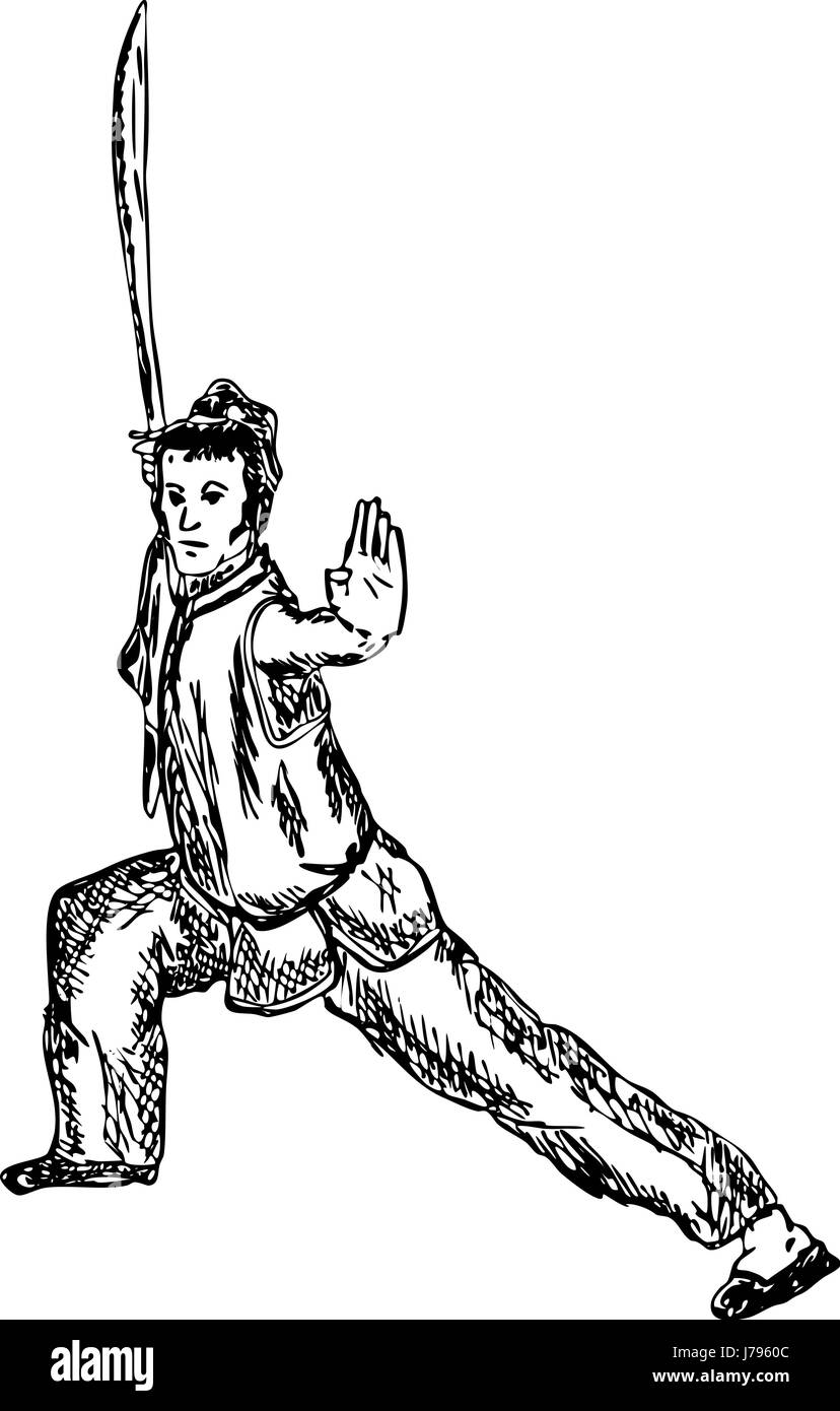 Isolato di colore vernice illustrazione disegnare fumetti pericolo uomini uomo arte cultura Foto Stock