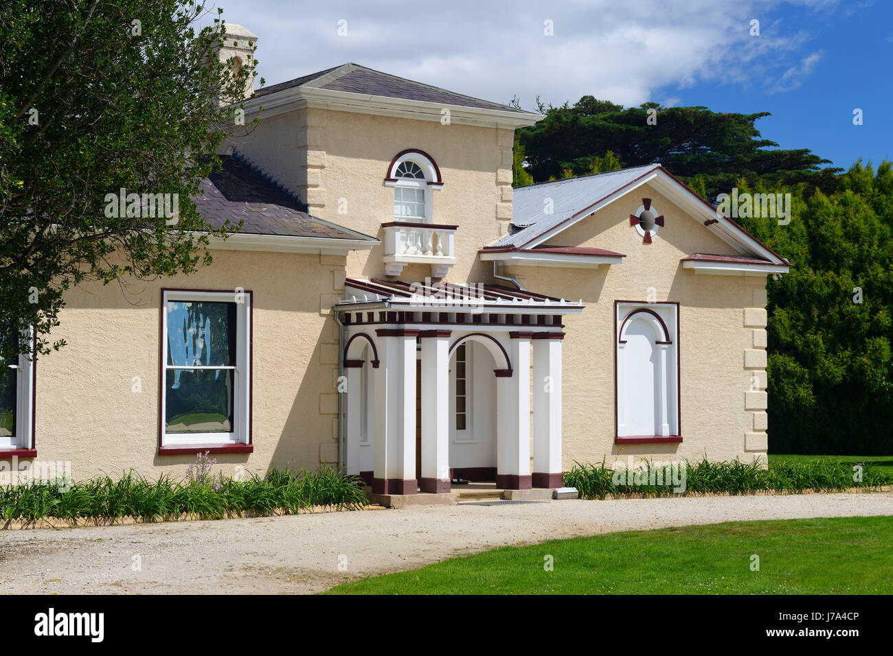 Casa principale a Woolmers Estate vicino a Longford in Tasmania, Australia Foto Stock