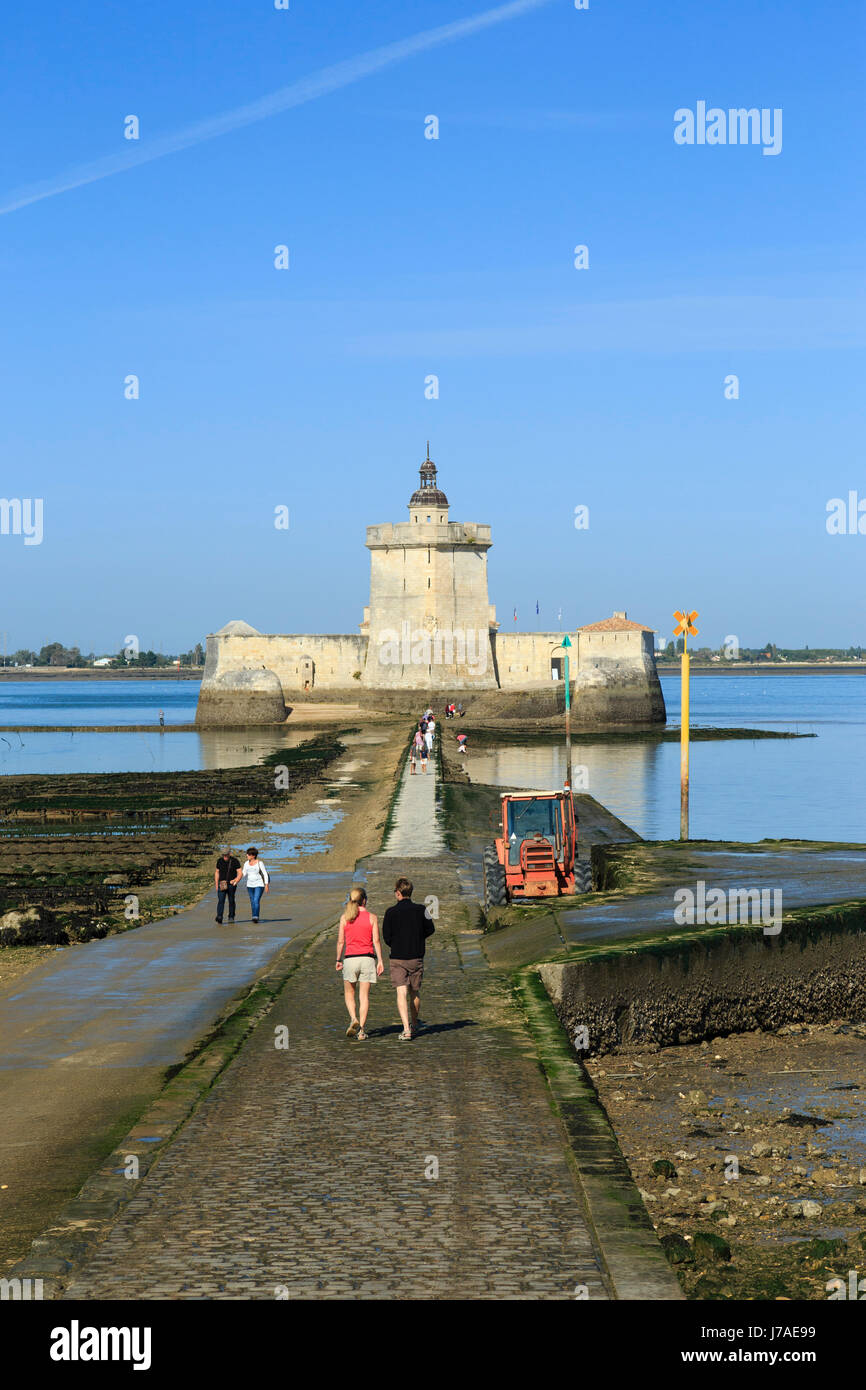 Francia, Charente Maritime, Bourcefranc le Chapus, Fort Louvois o Fort Chapus Foto Stock