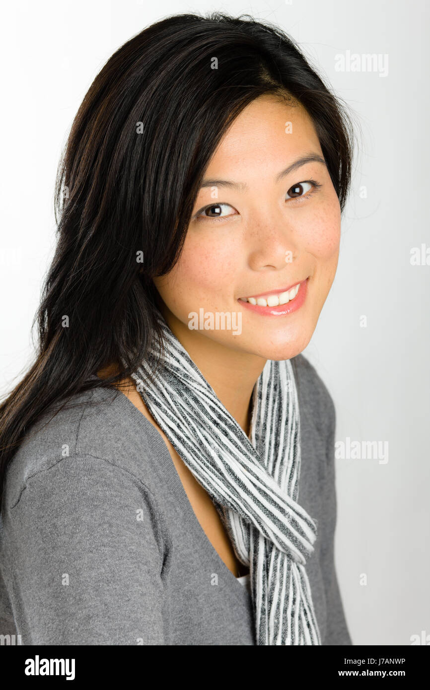 Bella beauteously bella femmina giovani asiatici più giovane dapper accosting piuttosto Foto Stock