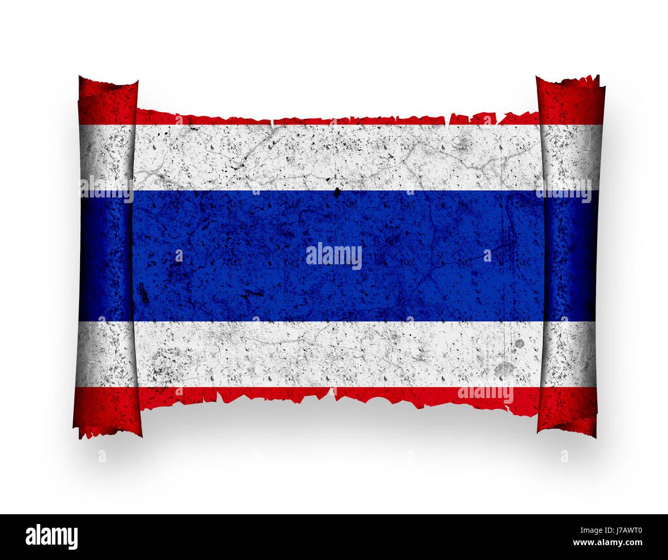 Bandiera della Thailandia Foto Stock