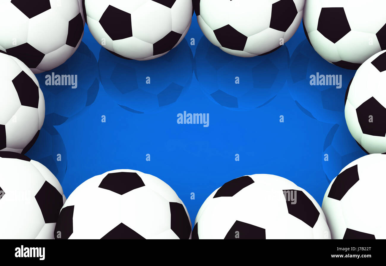 Wm blu sfere palloni da calcio sfondo background sport sport gioco gioco  nei tornei Foto stock - Alamy