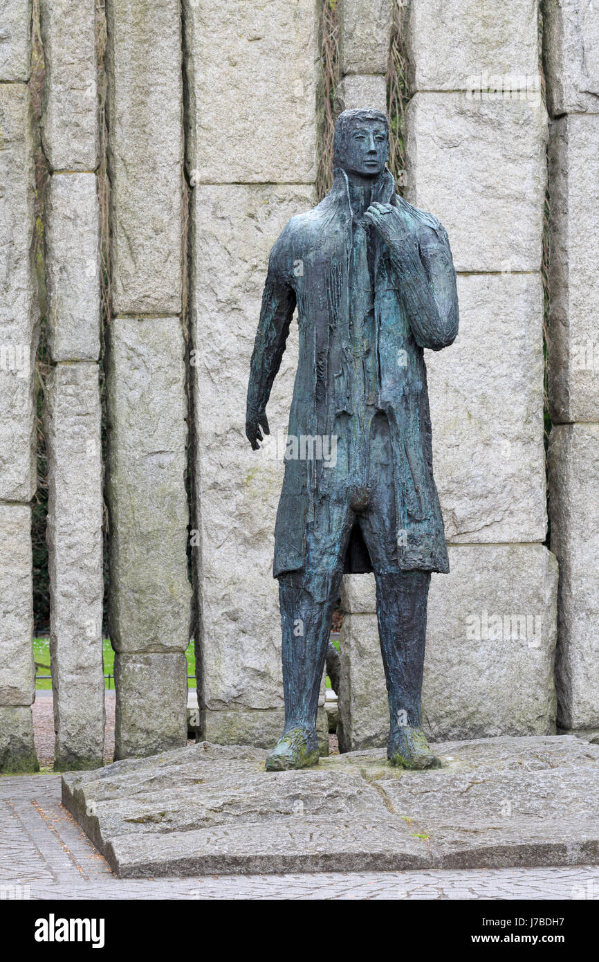 Wolfe Tone statua, St. Stephen's Green, Dublin City, County Dublin, Irlanda Foto Stock