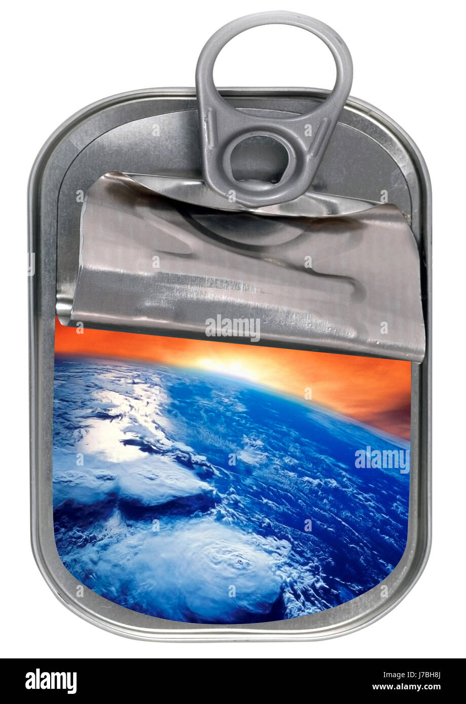 Ambiente ambiente ecologia tramonto globe pianeta terra mondo nuvole firmamento Foto Stock