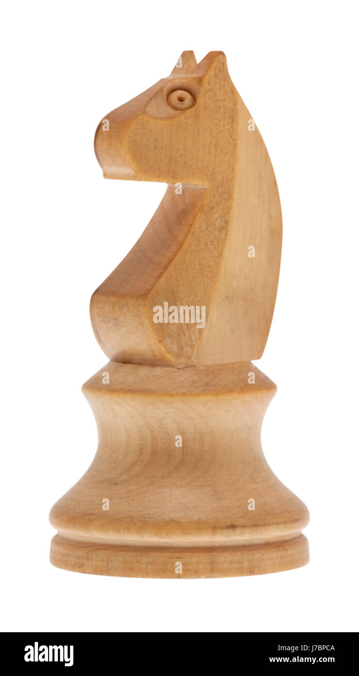 Chessman springer con tracciato di ritaglio Foto Stock