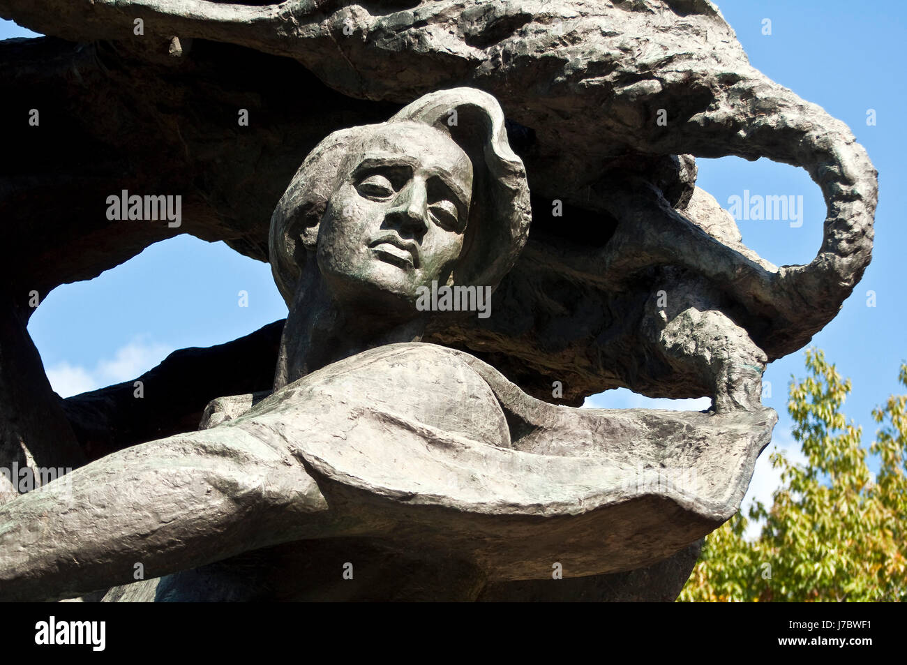 Monumento musicista Polonia Varsavia pianista compositore maestro monumento memorial Foto Stock