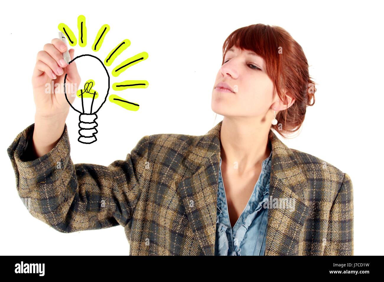 Shine brilla luminosa luce della Lucent Technologies serena vernice luminosa soluzione problema Foto Stock