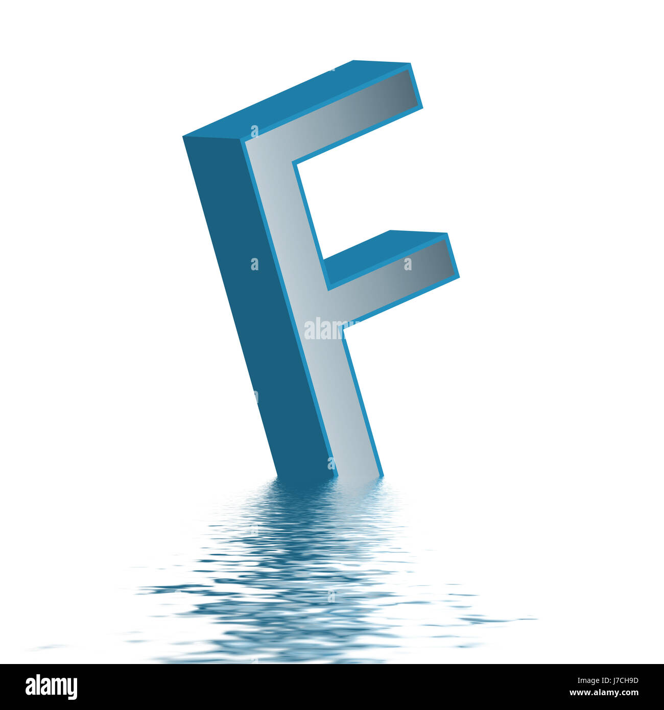 lettera f Foto Stock