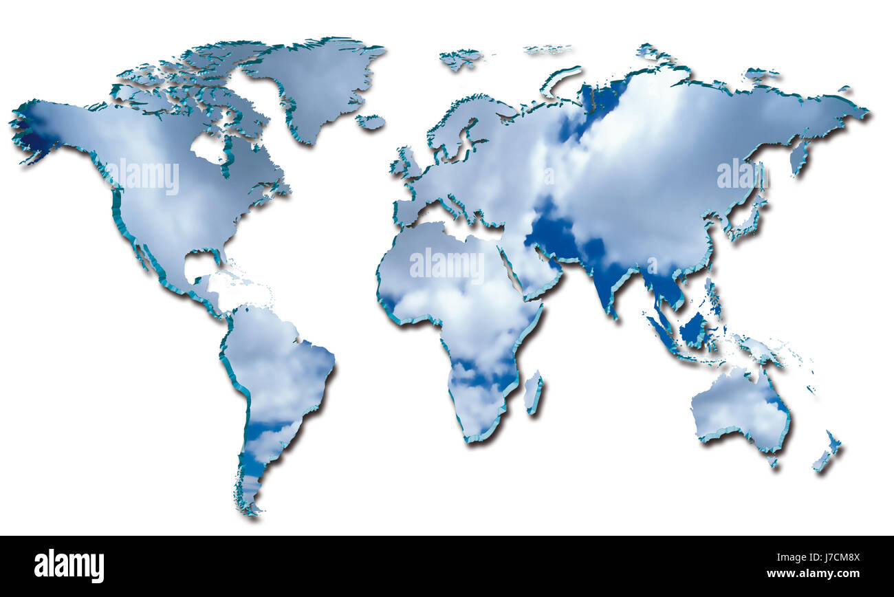 Ambiente ecologia ambiente paese mondo pianeta terra mappa del mondo Foto Stock