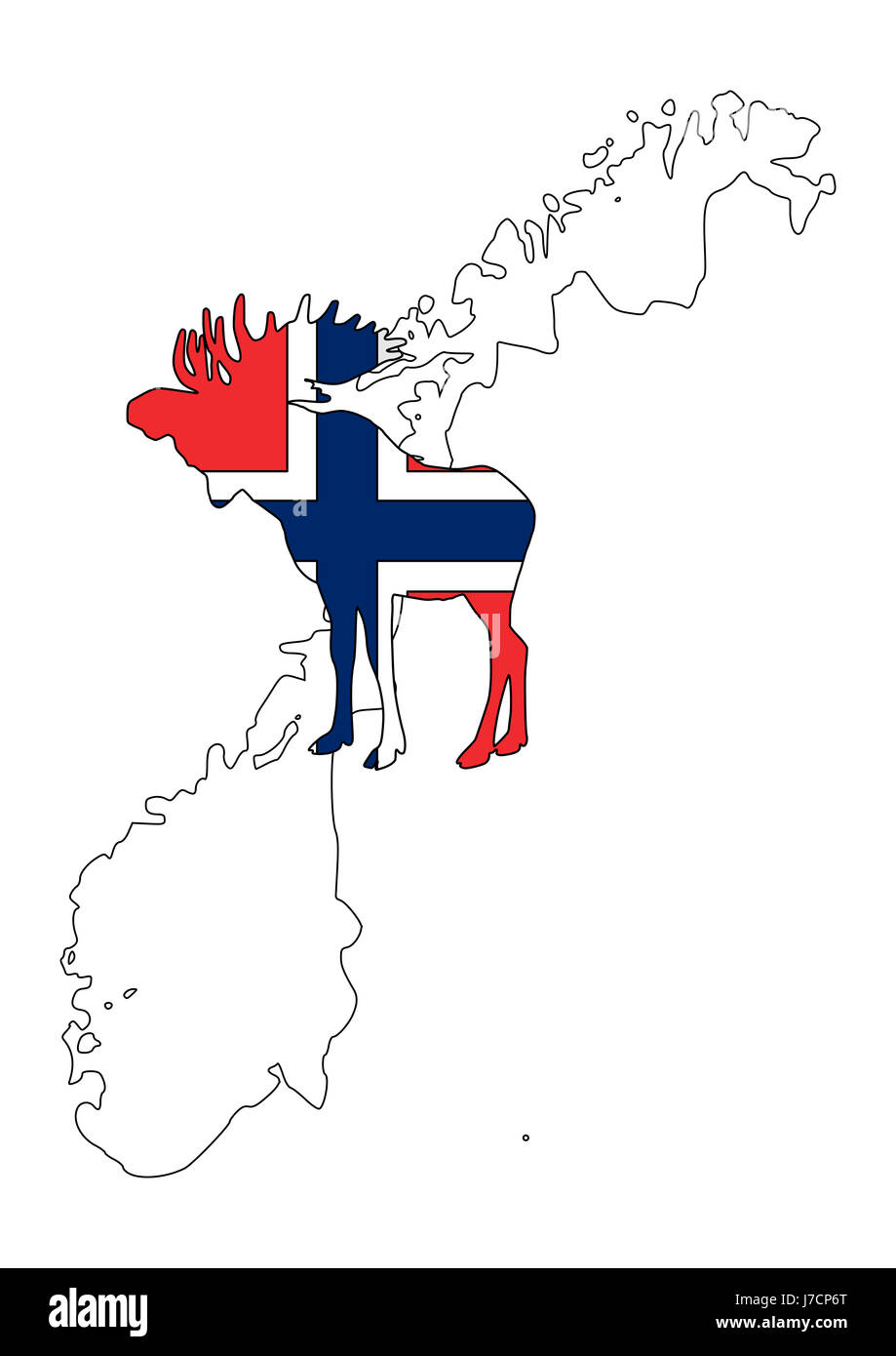 alce norvegese Foto Stock