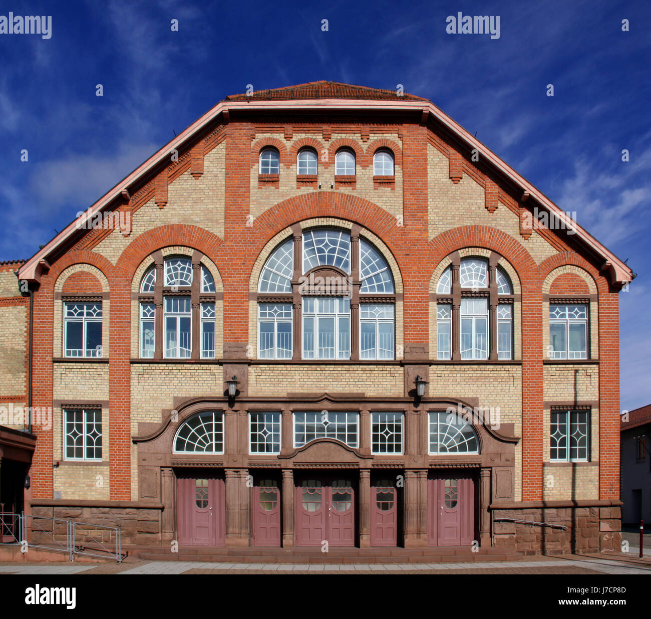 Lo jugendstil festhalle in philippsburg Foto Stock