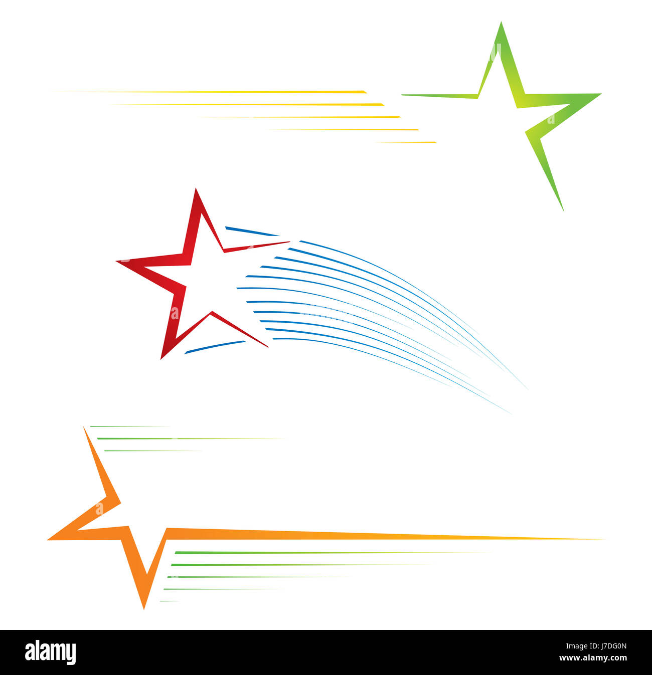 Segno stelle asterischi marca muffa logo logo star corpo celeste corpo celeste Foto Stock
