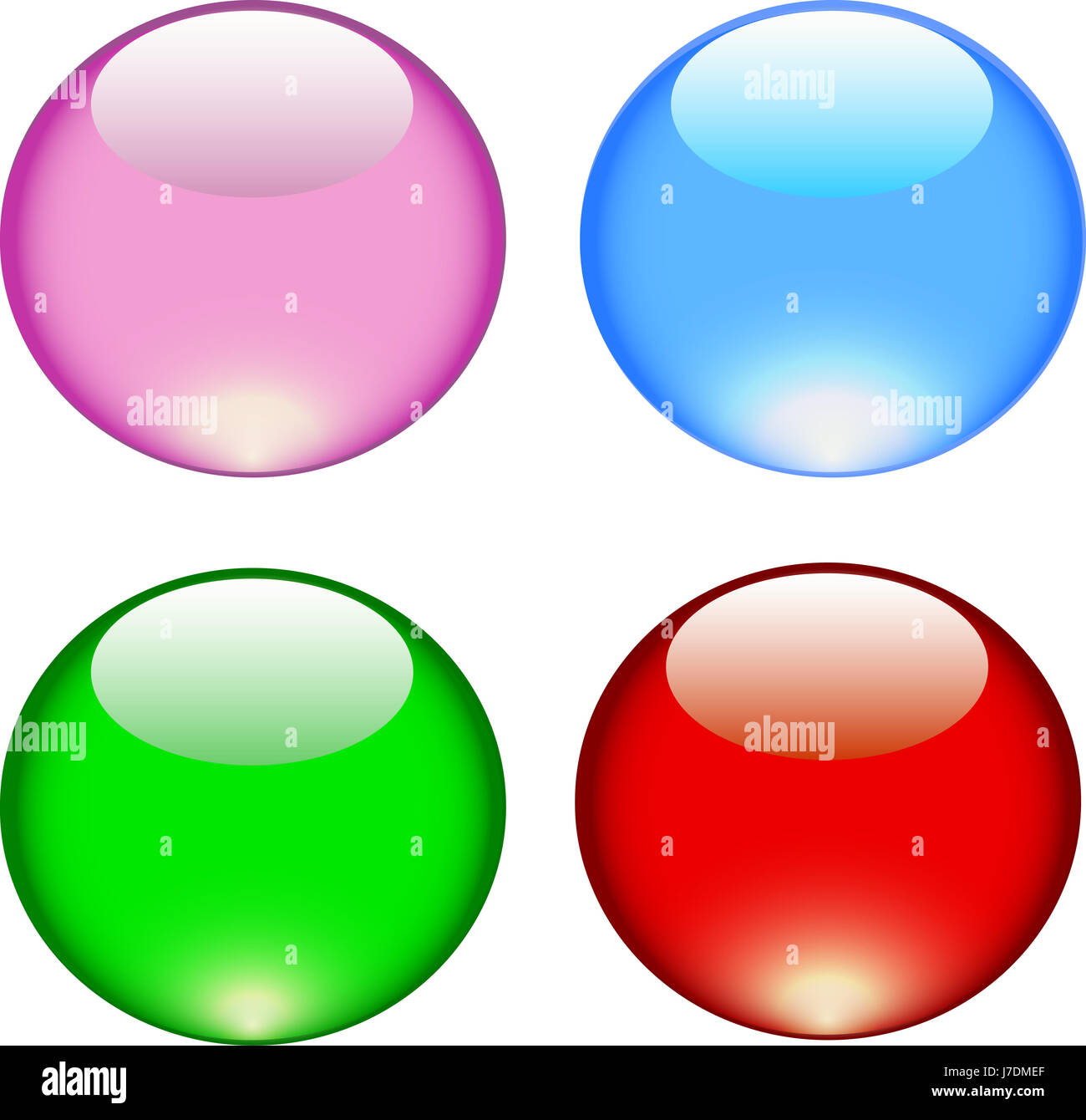 Set colorato con perline di vetro Foto Stock