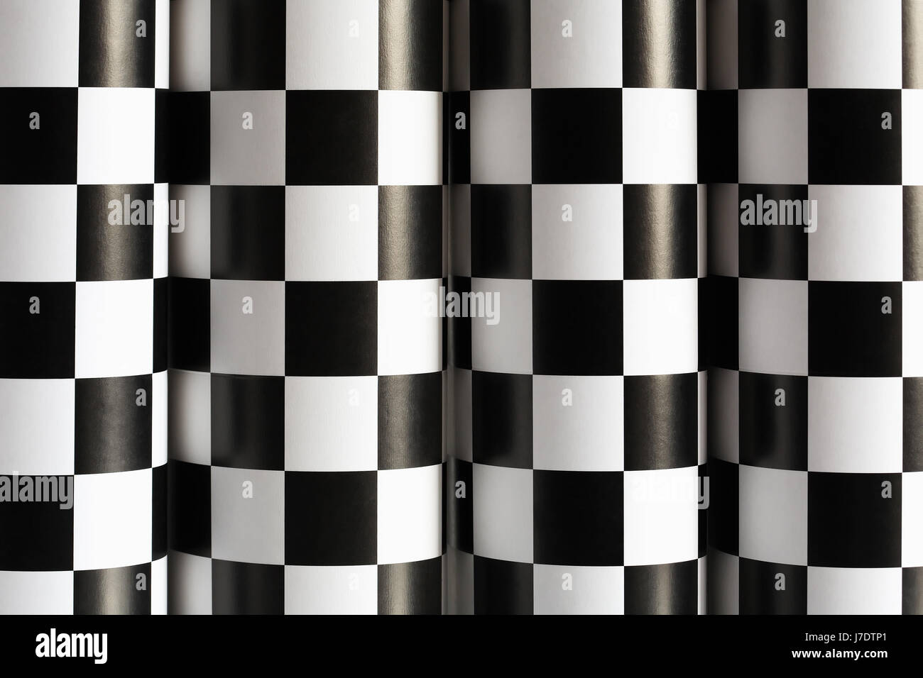 Abstract sfondo costituito dal bianco e nero carta a scacchi Foto Stock