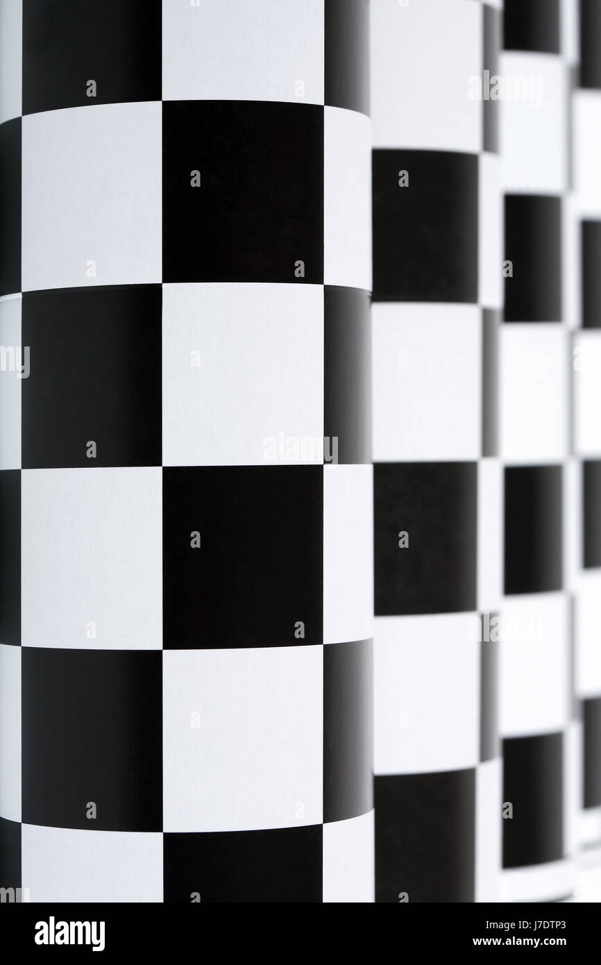 Abstract sfondo costituito dal bianco e nero carta a scacchi Foto Stock