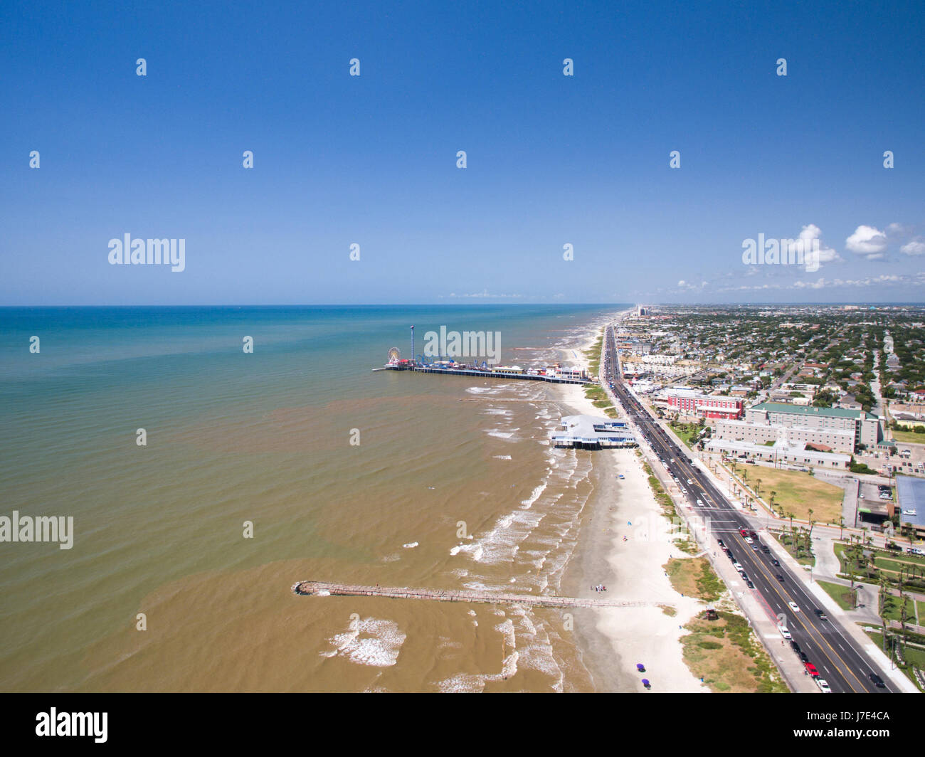 Galveston piacere pier Foto Stock