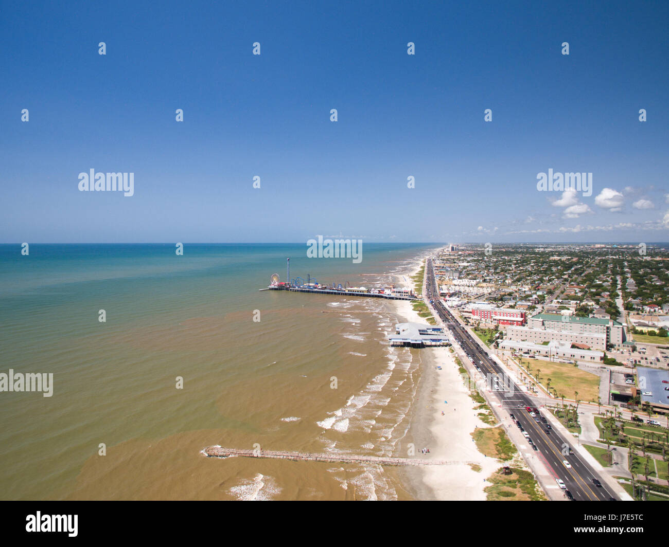 Galveston piacere pier Foto Stock