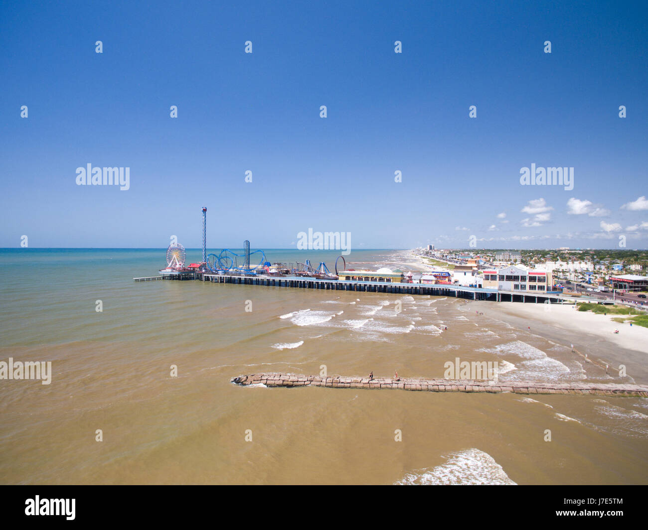 Galveston piacere pier Foto Stock