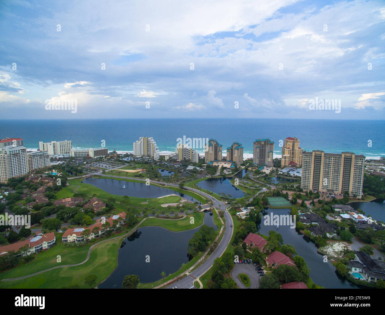 Spiagge della Florida dall'aria Foto Stock