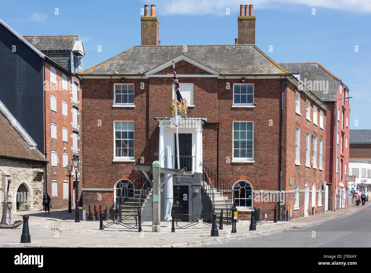 La vecchia casa doganale, Quay, Poole, Dorset, England, Regno Unito Foto Stock