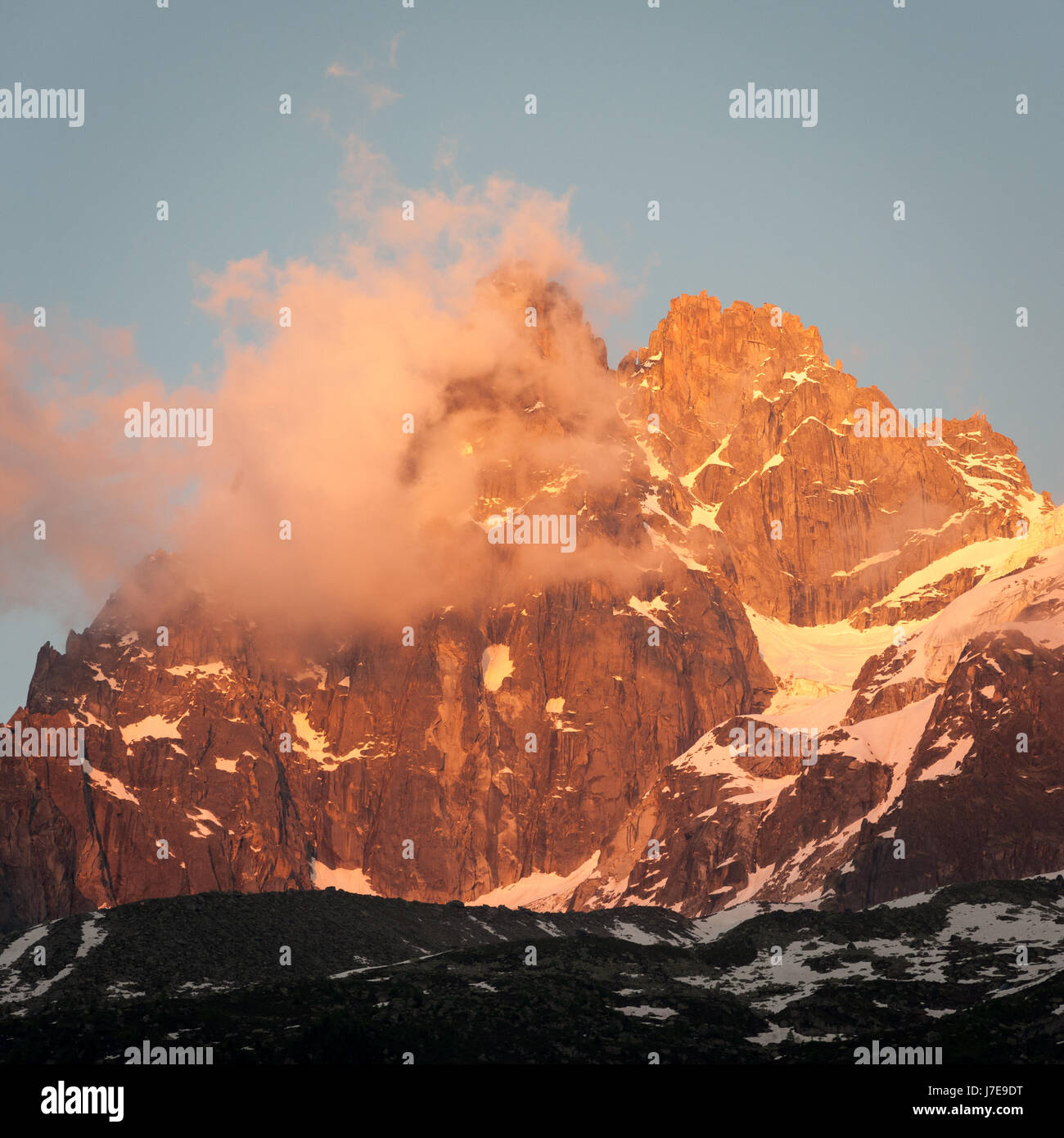 Montagne di Chamonix Foto Stock
