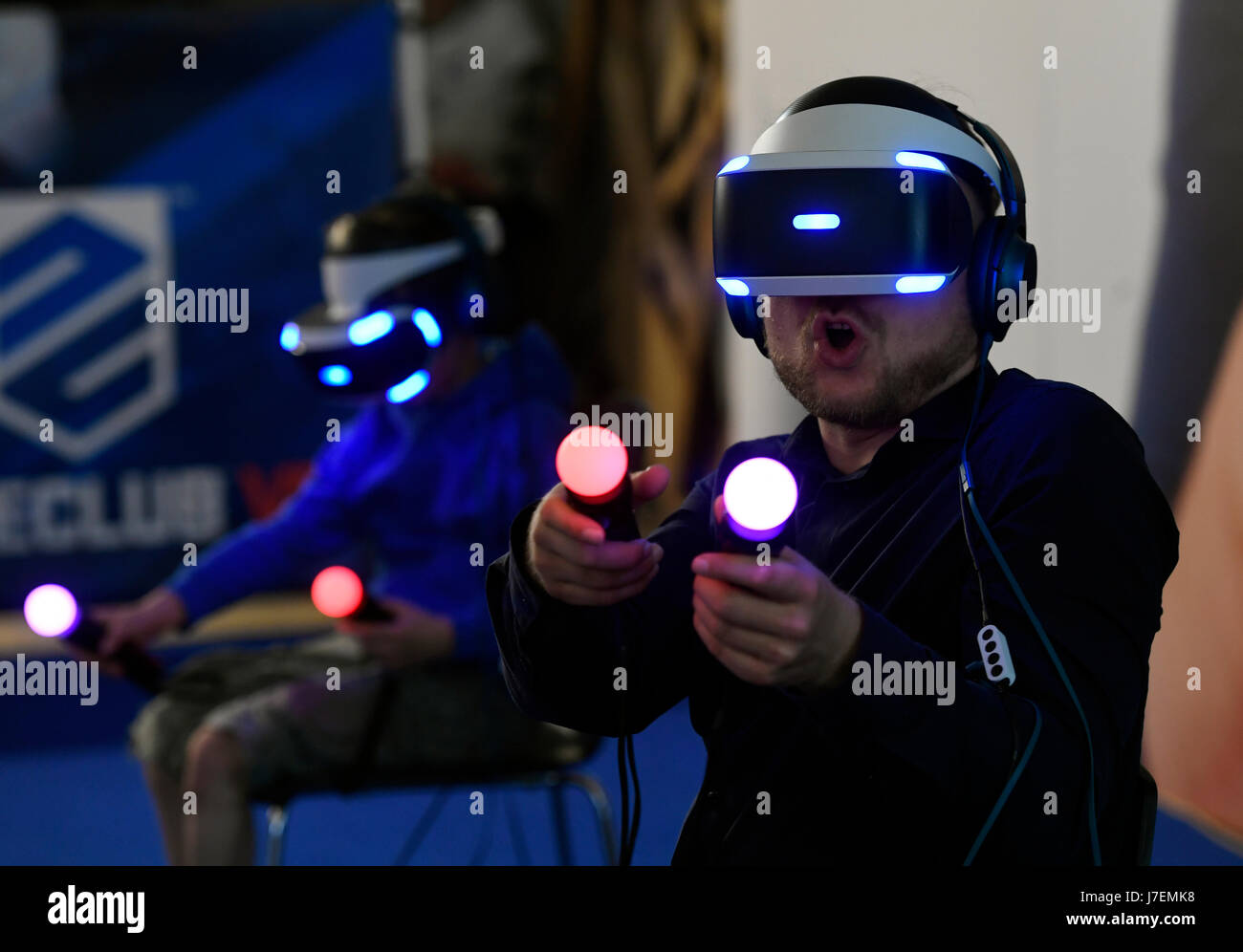 Praga, Repubblica Ceca. Xxiv Maggio, 2017. Due giorni di virtuale e la realtà aumentata festival VR Fest di Praga Repubblica Ceca, 24 maggio 2017. Credito: CTK/Alamy Live News Foto Stock