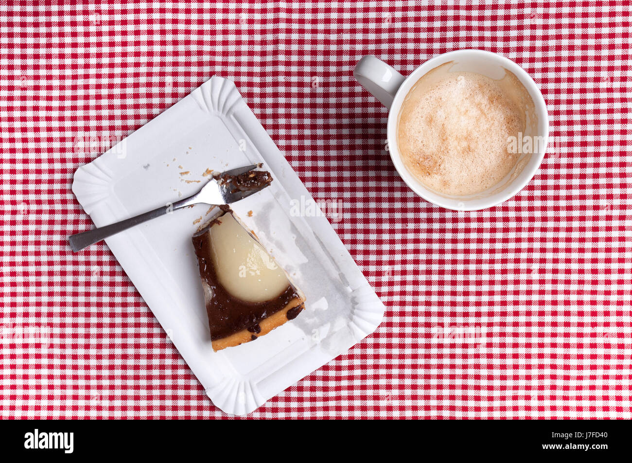 Tazza di caffè Cup cake torte torta cappuccino cappuccino caffè semi-cucine complete Foto Stock