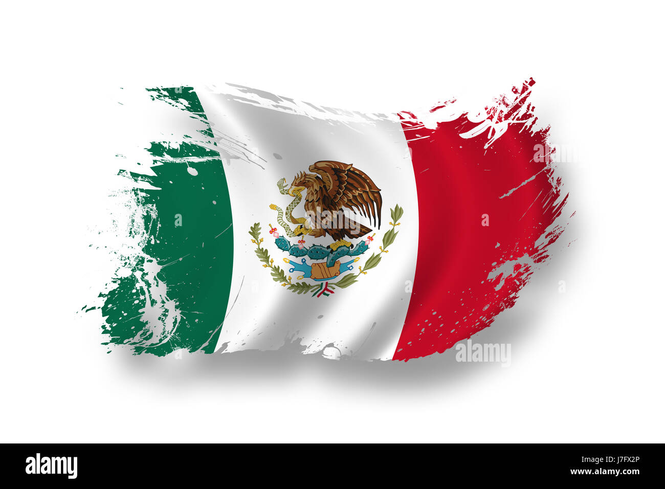 Bandiera del Messico Foto Stock