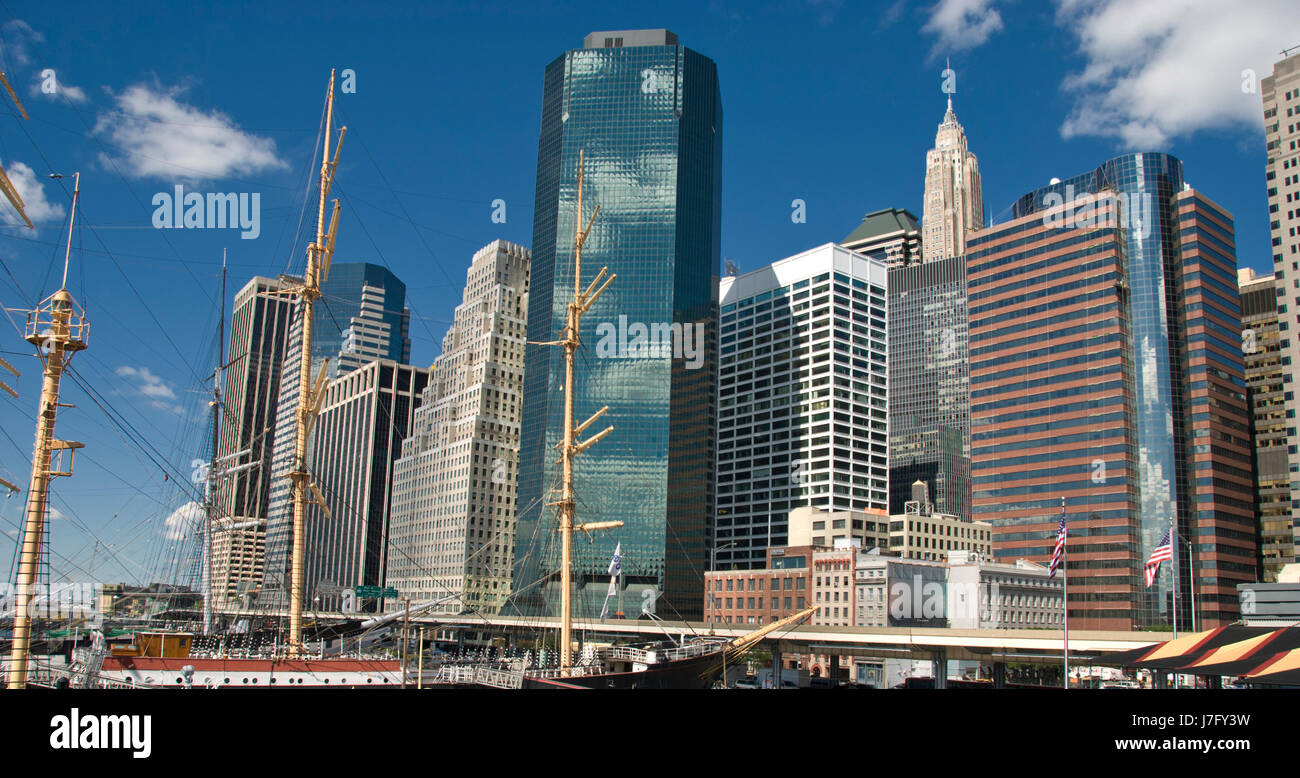 Gli edifici della città della città americana america attrazione rapporti aziendali business deal Foto Stock
