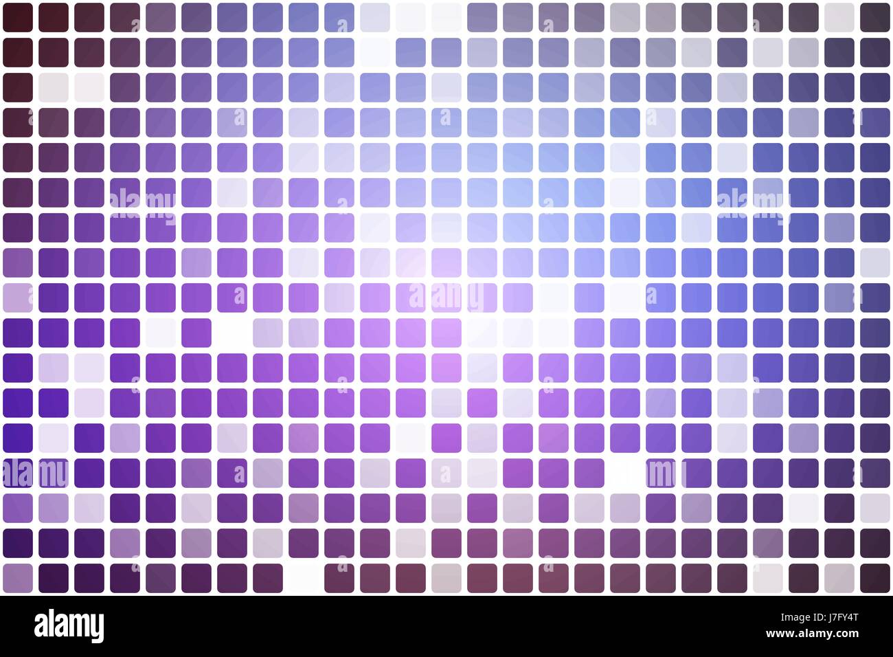 Viola rosa lilla occasionali di vettore di opacità formelle quadrate in mosaico su sfondo bianco Illustrazione Vettoriale