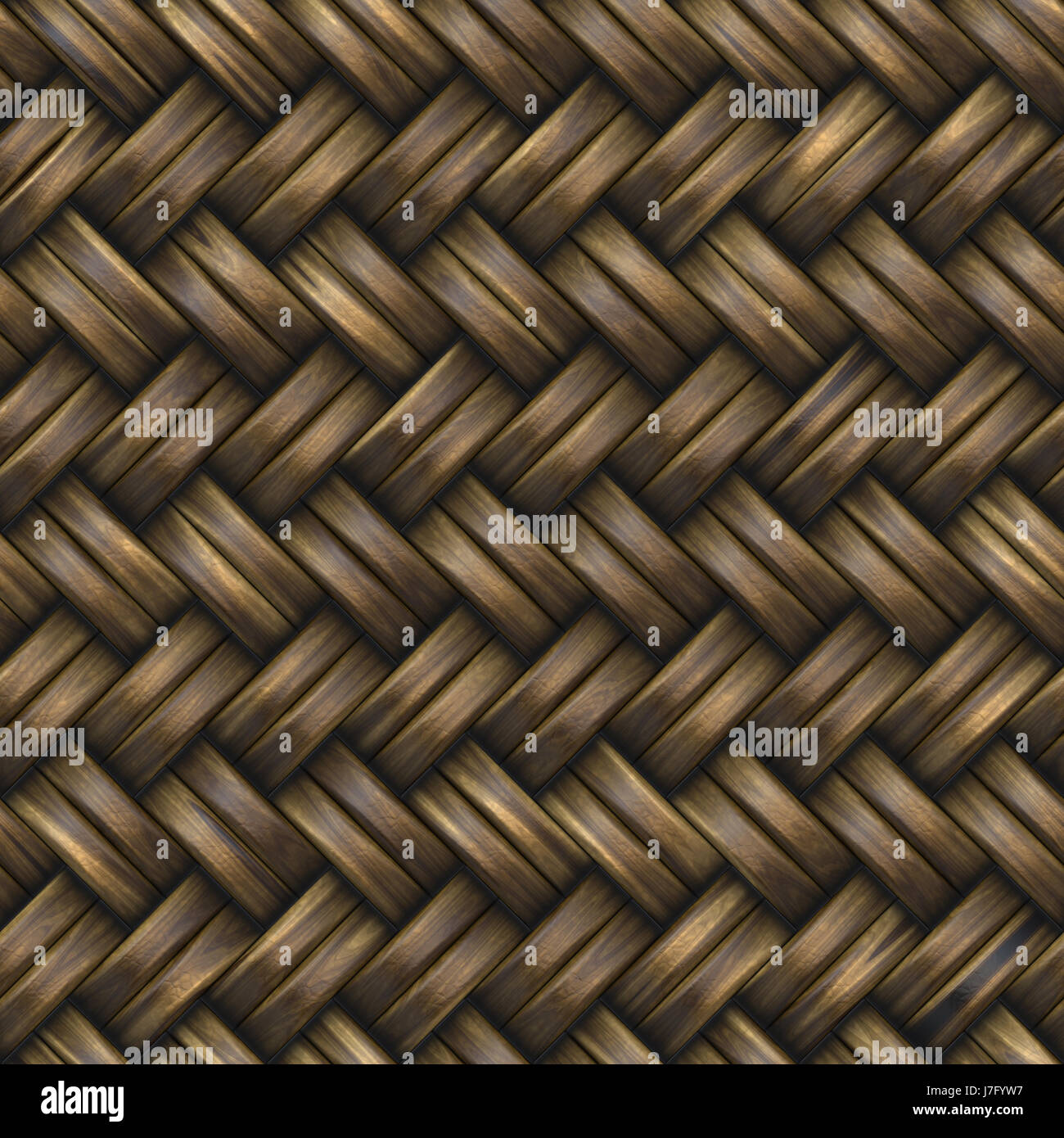 Cestino di legno di bambù di armatura configurazione astratta intessuto di vimini in legno dotati di interblocchi Foto Stock