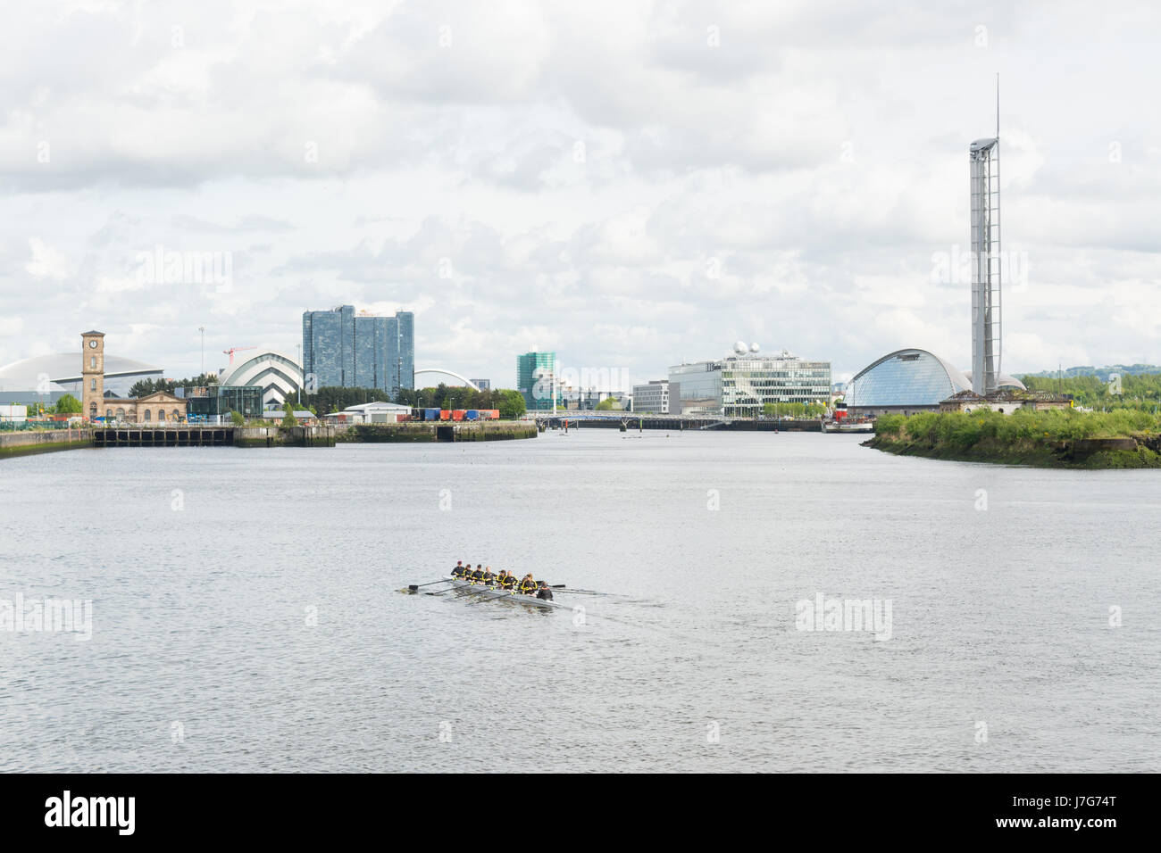 Fiume Clyde, Glasgow, Scotland, Regno Unito Foto Stock