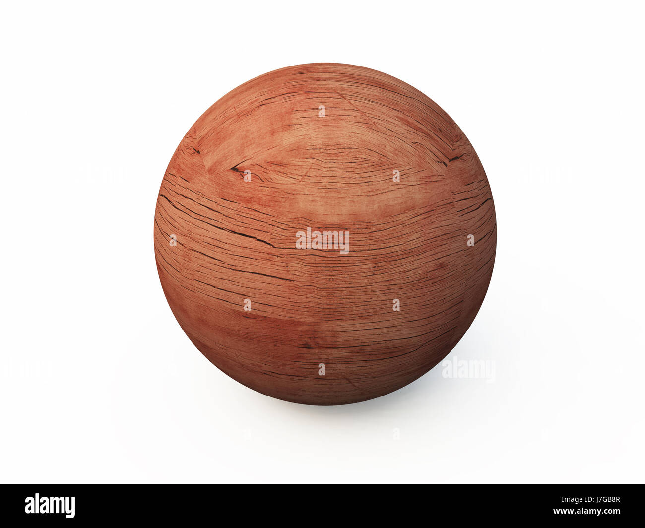 Sfera di legno marrone marrone brunette vena ciotola texture round macro close-up macro Foto Stock
