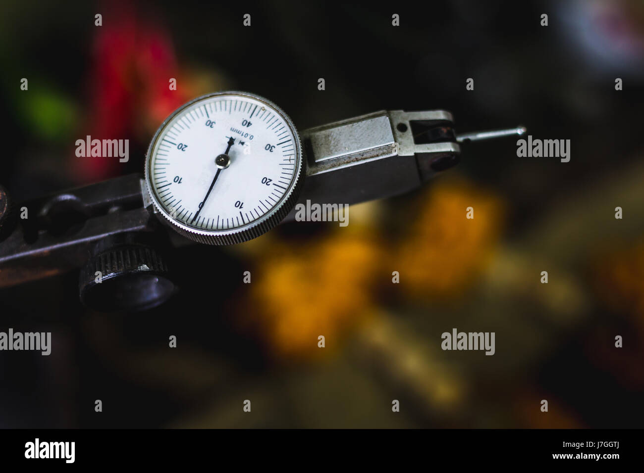 Close up comparatore. più importante strumento di misurazione per l'industria Foto Stock